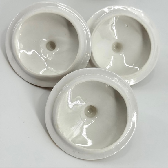 VTG Set-of-3 St. George English Fine Bone China Poinsettia Lidded Mugs - Picture 10 of 14